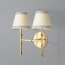 Double Chukka Wall fitting in antiqued brass